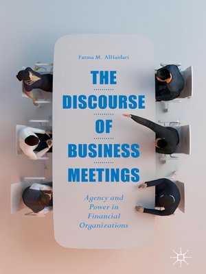 cover image of The Discourse of Business Meetings